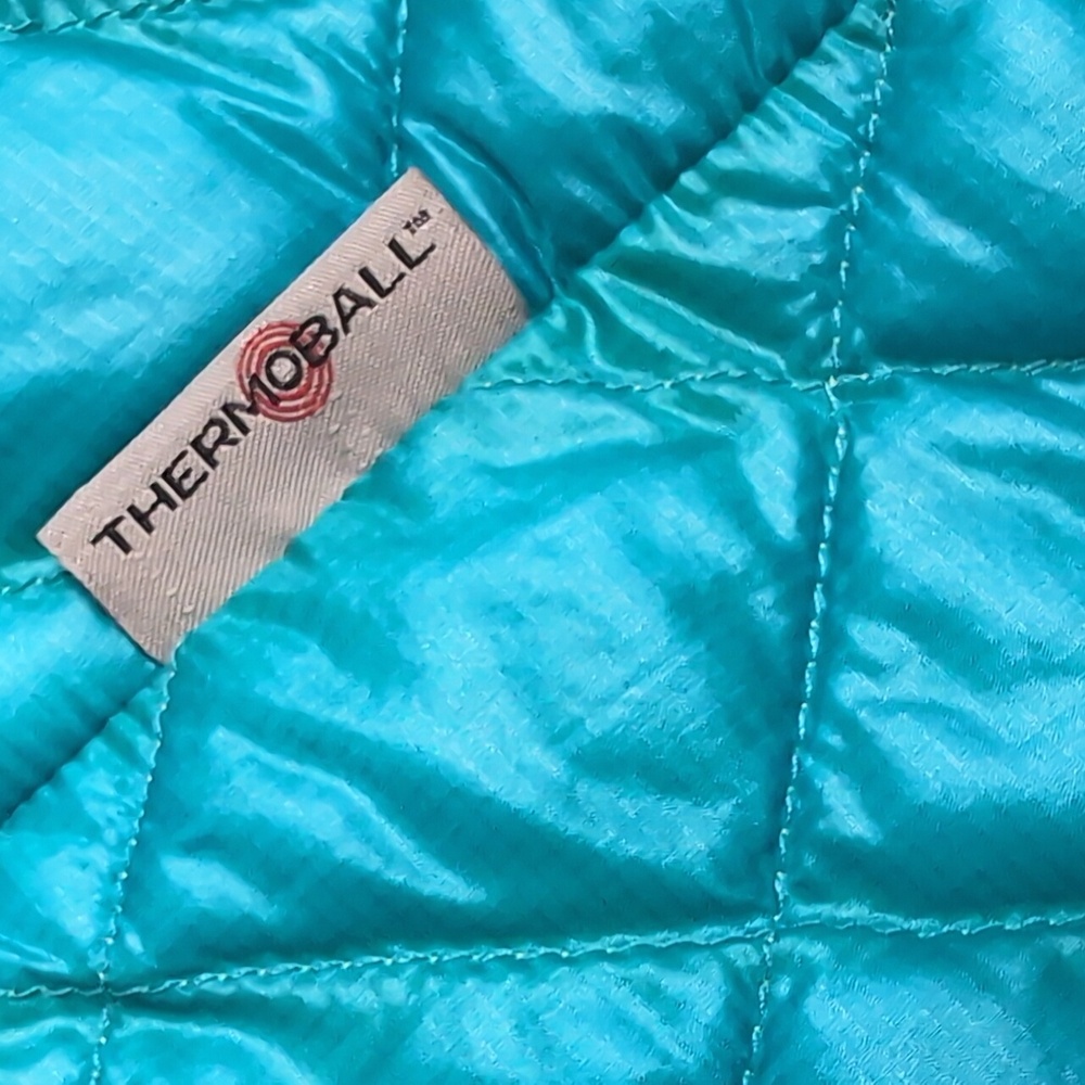 The North Face Teal Quilted Puffer Jacket-Medium - Picture 4 of 5